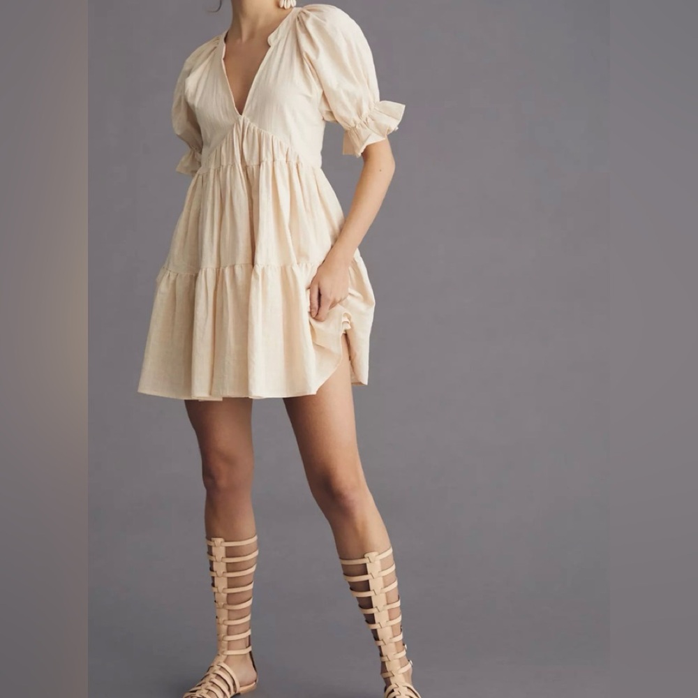 AVANTLOOK V-Neck Mini Tunic Dress Size XS